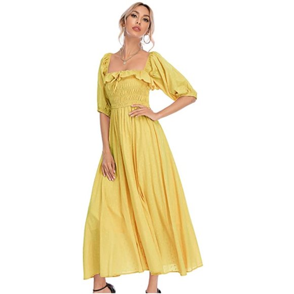 Boutique Dresses & Skirts - Women Summer Half Sleeve Cotton Ruffled Vintage